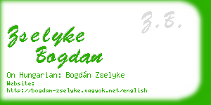 zselyke bogdan business card